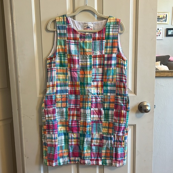 KIEL JAMES PATRICK | Indian Madras Patchwork Shift Dress - Picture 2 of 10